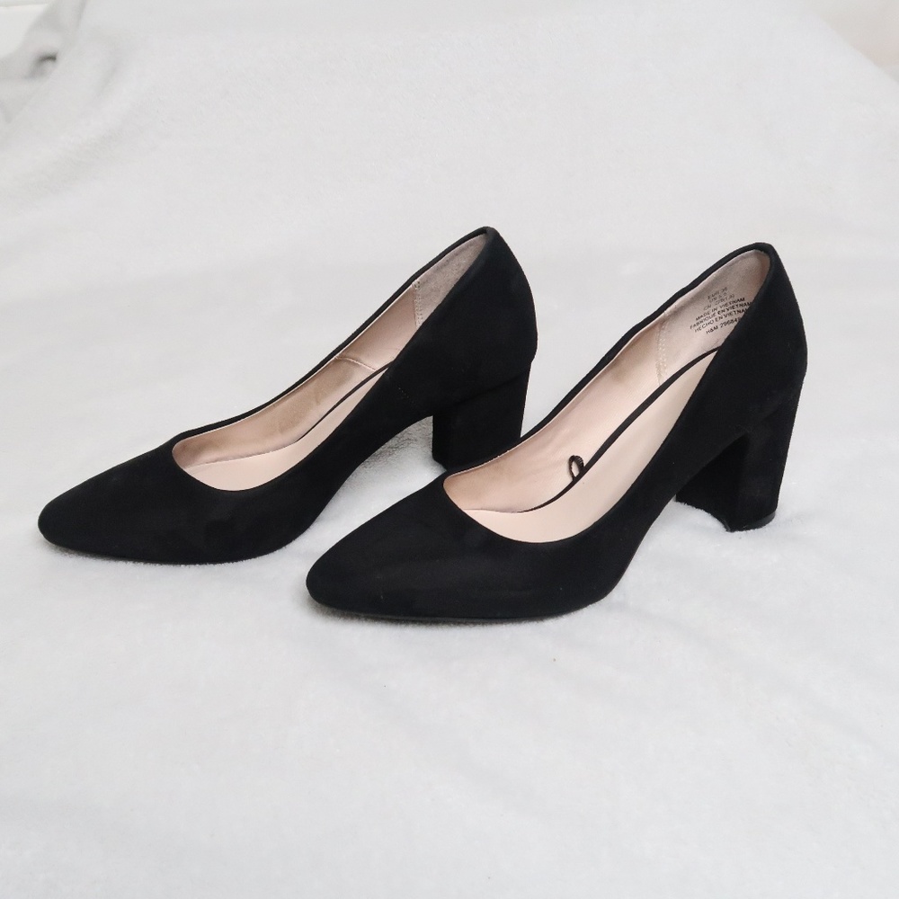 H&M Black Heel Pump Shoes